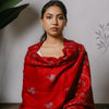 Red Floral Embroidered Shawl