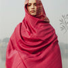 Blush Flame Reversible Artisan Shawl