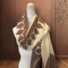 Ivoire avec bordure classique en pashmina